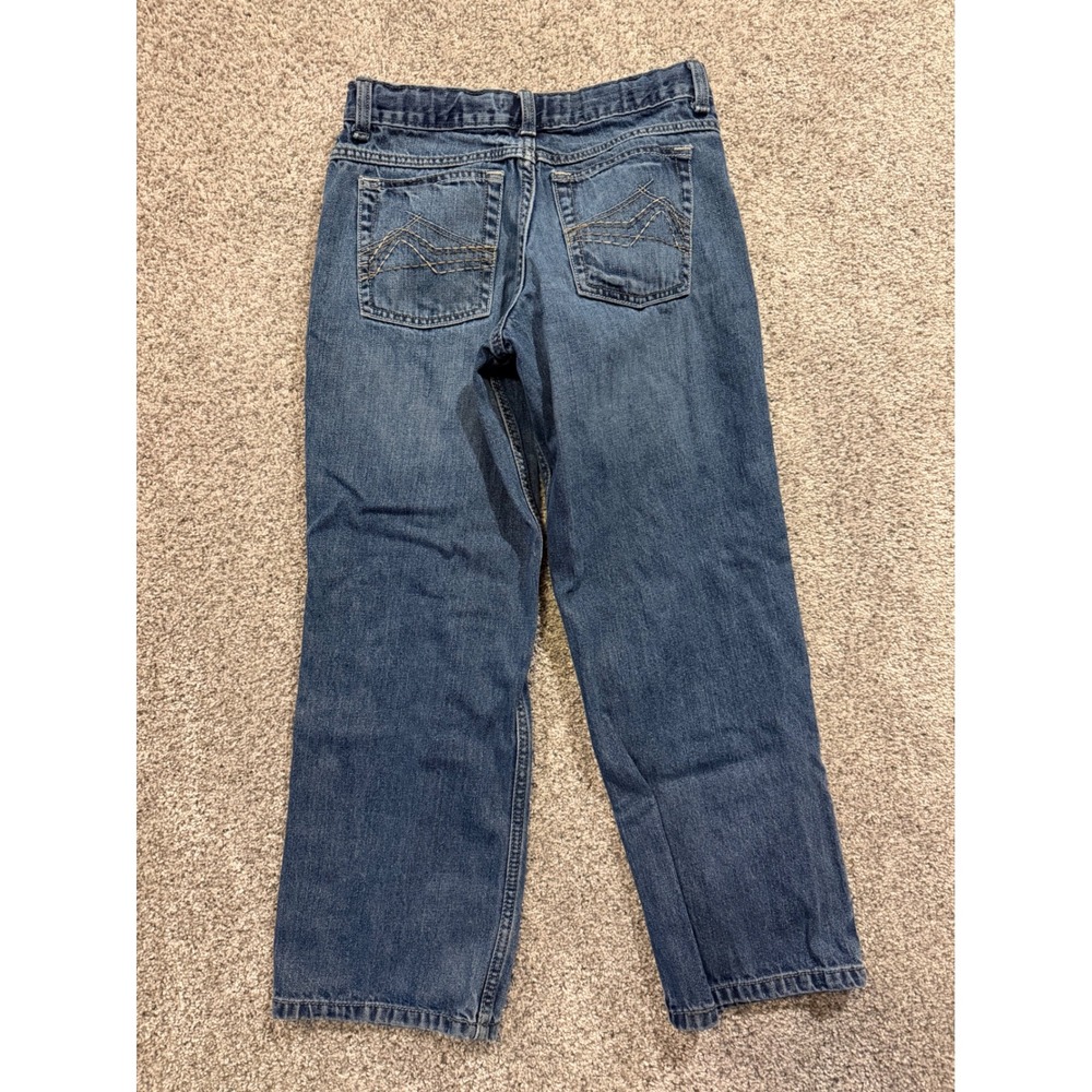 Wrangler 20X Jeans Kids 27X26 * Blue Denim Straight Leg Casual Pants - Picture 2 of 9